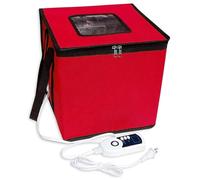 WENNEWU Folding Proofer, Dough Proofer With Heater, Fermentation Bag, Reusable Sour Dough Starter Jar, Household Constant Temperature Tank, For Bread, Yoghurt And Natto Making,Red A,43cm