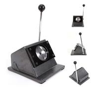 WENNEWU Graphic Punch Die Cutter, Manual Circle Cutter Tool, Paper Badge Maker Machine, for Round Paper Card Badge/Button Maker,Black,56mm