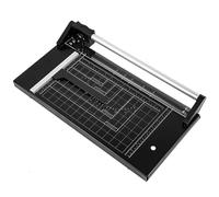 WENNEWU Heavy Duty Straight Cardboard Trimmer, Commercial Manual Precision Rotary Paper Trimmer Cutter, for Photo Paper, Film, Art Paper Jam, Office Paper,Black,14 inches(35cm)