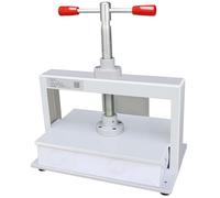 WENNEWU Manual Paper Press Machine, A5/A4/A3 Size Papers Flattening Machine, 15cm Thickness Paper Thickness, Steel Frame, for Invoices, Banknotes, Books, Stamps,White,A4