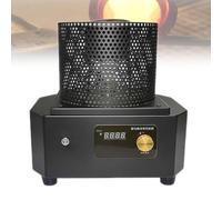 WENNEWU Portable Gold Melting Furnace, 1kg/2kg/3kg/4kg Commercial Medium Frequency Melting Machine, 1600℃ High Temperature Induction Heating Furnace, for Gold, Silver, Aluminum,Black,2KG