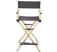 WENNEWU Professional Director's Chair, Folding Makeup Artist Chair, Aluminum High Stool, 5 Color Options, Load Capacity: 150 kg, For Beauty Professional Makeup Artist,Champagne Gold