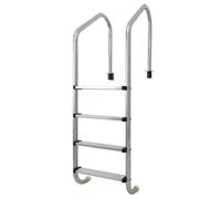 WENNEWU Swimming Pool Ladder, 2/3/4/5-Step In-Ground Stainless Steel Step for Indoor/Outdoor Pool, Heavy Duty Non-Slip Ladder, Easy Assembly,A,4 Steps