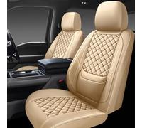 WENNFOUR Full Coverage Leather Car Seat Covers Front Pair,Waterproof Seat Covers for Cars,SUVs Trucks, Car Seat Cushion,Car Seat Protector with 2 Seats