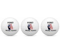 Wenoanew Trump Golf Ball,Funny Donald Trump Fore More Years 47 Fight Assassination Fist Pump You Missed Shooting Strong Golf Ball Gag Cute Novelty Golf Balls Gifts