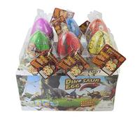 Wenosda Dino Hatching Eggs Growing Toy，6PCS Large Size Dinosaur Dragon Eggs with Colorful Crack，Water Expandable Eggs for Kids, Party Favors and Educational Gifts for Ages 3-8