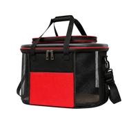 Wenoup Portable Pet Carrier Bag Structured Foldable Pet Carrier Spacious for Dog Owners, Outdoor Trips, Everyday Outings, Storage, Red