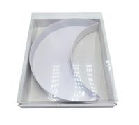 WENPACK 30.5cm EID Ramadan Fillable Cardboard Moon Shaped Box Clear Cover Sweets Charcuterie Grazing Packaging (Moon)