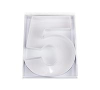 WENPACK 30.5cm Fillable Cardboard Letter Shaped Box Clear Cover Sweets Charcuterie Grazing Packaging (5)