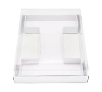 WENPACK 30.5cm Fillable Cardboard Letter Shaped Box Clear Cover Sweets Charcuterie Grazing Packaging (I)