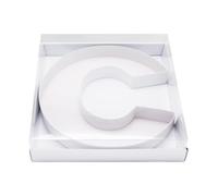 WENPACK 30.5cm Fillable Cardboard Letter Shaped Box Clear Cover Sweets Charcuterie Grazing Packaging (C)