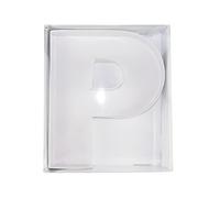 WENPACK 30.5cm Fillable Cardboard Letter Shaped Box Clear Cover Sweets Charcuterie Grazing Packaging (P)