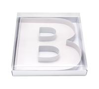 WENPACK 30.5cm Fillable Cardboard Letter Shaped Box Clear Cover Sweets Charcuterie Grazing Packaging (B)