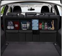 WENPANGPANG Car Boot Organiser for Ford EcoSport II 2017-2022, Hanging Backseat Storage Bag Waterproof Rear Seat Tidy SUV Estate Accessories Net Pockets Black Large