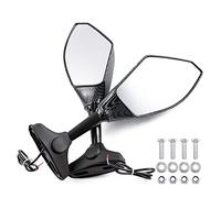 WenQiangOZ Motorcycle Mirror for Honda CBR 250 600 900 1000 RR for Suzuki GSXR1000 Carbon Fiber - Turn Signal Indicators Motorcycle Rearview Side Mirrors