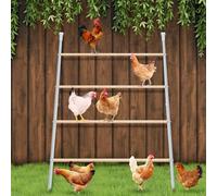Wenqik Large Chicken Perch Chicken Roosting Bars for Coop Easy Installation Roosting Ladder for Backyard Poultry Galvanized Wood Entertaining Roost Toys for Hen Coop Accessories(55'' L x 41'' W)