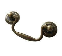WenRan 2 3/4" Bail Drawer Pull Drop Swing Dresser Handles Cabinet Knob Pull Antique Bronze Brushed Nickel Hardware 70 mm 2.75" Centers (Antique Bronze)