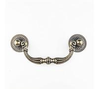 WenRan 2.5" 3.78" Droop Bail Pulls Handles Dresser Pull Swing Antique Gold Brass Kitchen Cabinet Pull Handle 64mm 96mm (3.75" Hole Center,Bronze)