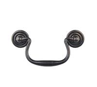 WenRan 3.5" Hole Centers Antique Black Drawer Pull Handle Cabinet Knob Wardrobe Handle for Dresser 89mm (4)