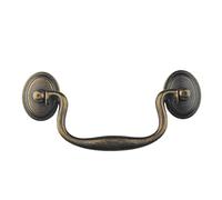 WenRan 4" Antique Bronze Drawer Dresser Pulls Handles Droop Bail Pulls for Kitchen Cabinet Doors Furniture Hardware 102mm (Antique Bronze)
