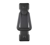 WenRan Small Vertical Matt Black Drawer Pull Centers: 2 1/4" Handle Ring Handle for Antique Cabinet Door, Dresser Drawer, Desk Reproduction Furniture Hardware (4)
