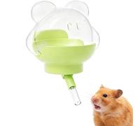 Wenriko Hamster Water Bottle, 8 oz Small Animal Water Dispenser, Green | Magnetic Holder, No Drip, Flexible Placement, For Glass Tank, Ideal for Syrian and Dwarf Hamsters