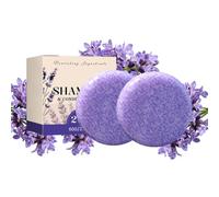 Wenrny 2 In 1 Lavender Shampoo And Conditioner Hair Soap Bar,2 Pcs Organic Solid Lavender Shampoo Bars with Shea Butter for Deeply Cleansing,Oil Balancing,Moisturizing and Hydrating,Hair Care Bars