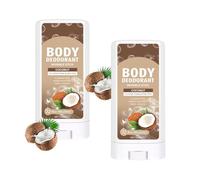 Wenrny 2 Pcs Aluminum Free Invisible Deodorant Sticks for Women Men,Unisex Full Body Deodorant Stick for Underarms,Pits,Privates to Feet,All Day Odor Control,Non-Irritating,15g/pcs (Coconut)