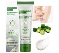 Wenrny Aluminum-Free Women Body Deodorant Cream,Odor Removing Invisible Cream,72 Hour Odor Control for Armpit Private Parts,85g Full Body Deodorant for Men/Women,Baking Soda Free,Skin Safe (Tangerine)
