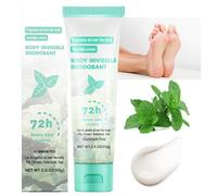 Wenrny Aluminum-Free Women Body Deodorant Cream,Odor Removing Invisible Cream,72 Hour Odor Control for Armpit Private Parts,85g Full Body Deodorant for Men/Women,Baking Soda Free,Skin Safe (Mint)