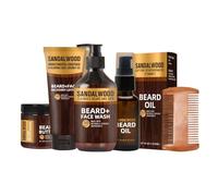 Wenrny Beard Kit for Men Grooming & Care,Male Beard Care Kit with Oil,Face Wash,Face Lotion,Balm and Comb,Men Beards Grooming Kit for Cleansing,Softening,Smoothing and Nourishing,Man Gift Dad Gift