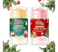 Wenrny Christmas Hand and Foot Care Sticks,2 Pcs Moisturizing Hydrating Softening Heel Balm Stick for Feet and Hands,Christmas Hand Cream Gifts Set for Women Men,Travel Size Foot Balm,40g/pcs