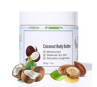 Wenrny Coconut Body Butter - 200g Organic Shea Butter body butter for Dry Skin, Hydrating Winter Moisturizer for Women Deeply Moisturizes & Smooth Skin,Christmas Stocking Stuffers Gifts(200g, Coconut)