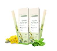 Wenrny Dual-Action Herbal Purifier Pens,2 Pack Upgraded Herbal Blend Diffuser Sticks with Mullein & Mint Extract for Sleep Support,Stress Relief, Liver Wellness and Oral Fresh Breath,100 Uses/Stick