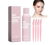 Wenrny Hair Identifier Spray for Face Dermaplaning,3.3 Fl Oz Facial Hair Identifier Spray with 4 Razors Tools,Women Dermaplaning Tool for Face,Moisturizing and Care Female Facial Hair Removal Set