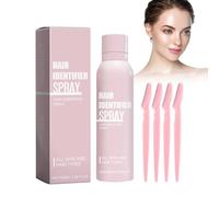 Wenrny Hair Identifier Spray for Face Shaving,100ml Face Hair Identifier Spray with 4 Razors Tools,Women Dermaplaning Tool,Moisturizing and Skin Care Female Facial Hair Removal Set 1 Pcs