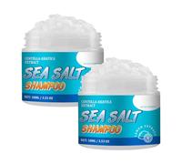 Wenrny Sea Salt Scalp Scrub Shampoo,2 Pack 2 In 1 Scalp Scrub Exfoliator Shampoo for Deep Cleansing,Oil Control,Anti-Dandruff and Nourishing Hair Care for All Hair Types,100g