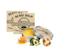 Wenrny Soften & Smooth Beard Balm for Men,2 Pack 60g Plant Ingredient Men Beard Conditioner for Softening,Moisturizing,Reducing Itch,Smoothing and Styling,Moustache Styling Balm Gifts for Male