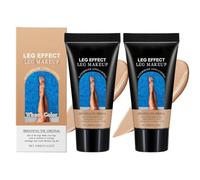 Wenrny Waterproof Leg Makeup Cream,2 Pcs Long Lasting Natural Finish Leg and Body Scar Cover up Cream,No Transfer Body Concealers for Tattoos, Scars & Varicose Veins and All Skin Tones (Wheat)