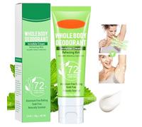 Wenrny Whole Body Deodorant for Women,72 Hour Odor Control Aluminum Free Female Deodorants,Fresh Mint Scent Invisible Cream Full Body Deodorants,All Day Odor Protection for Men & Women,85g