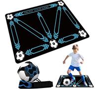 Wensdr Soccer Training Mat, Silent Shock Absorption, Football Footstep Training, Improve Speed, Strength & Coordination