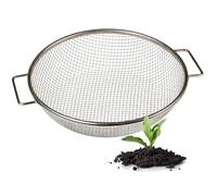Wenses Round Soil Sifter for 5-Gallon Bucket, 1/4" Mesh, Stainless Steel Garden Sieve with Handles