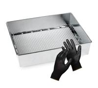 Wenses Soil Sifter, 12 x 10 Inch Standard Size with 1/4 Inch Mesh, Includes Work Gloves