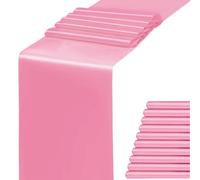 WENSINL Satin Pink Table Runner 12 x 108 Inches Pack of 10 Long Table Runner for Party Wedding Birthday Anniversary Christmas Decorations