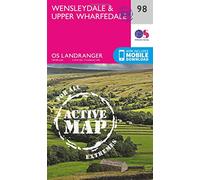 Wensleydale & Upper Wharfedale Map | Weatherproof | Yorkshire Dales | Ordnance Survey | OS Landranger Active Map 98 | England | Walks | Cycling | Days Out | Maps | Adventure