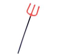 Wensmy Halloween Devil Fork Pitch Fork Devil Costume Accessories 50cm Black and Red Devil Pitchfork Devil Stick Prop Devil Trident Devil Costume Accessories for Halloween
