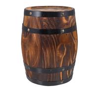 Wensmy Wood Wine Barrel Whiskey Bucket Vintage Flower Planter Container Oak Barrel Decoration Wine Bucket Water Wishing Well Pail for Home Kitchen Bar Summer Party Decoration
