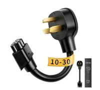 WenStorm TSL NEMA 10-30P Adapter, 240V 24 AMP NEMA 10-30P Adapter for Tesla Gen 2, Heavy-Duty 17.5mm Thick Cable, Fast Charging for Tesla Model S, 3, X, Y - Safe and Durable(10-30P)