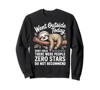 Went Outside Today Very Cold There Were People Zero Stars Sweatshirt