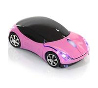 WenTigDY Pink Mouse,Cute Car Mouse with USB Reciver 1600DPI Optical 2.4G for PC Computer Laptop Tablet for Win XP/Vista/Win7/ME/2000/for Mac OS(Cute)